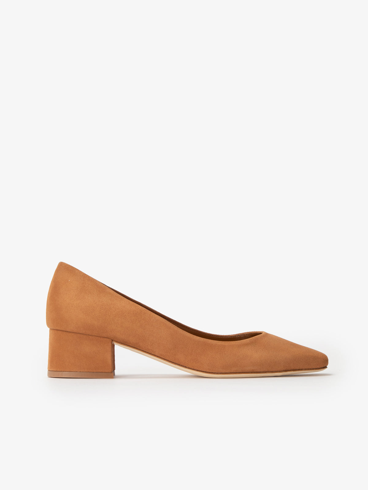 Cognac suede pumps on sale