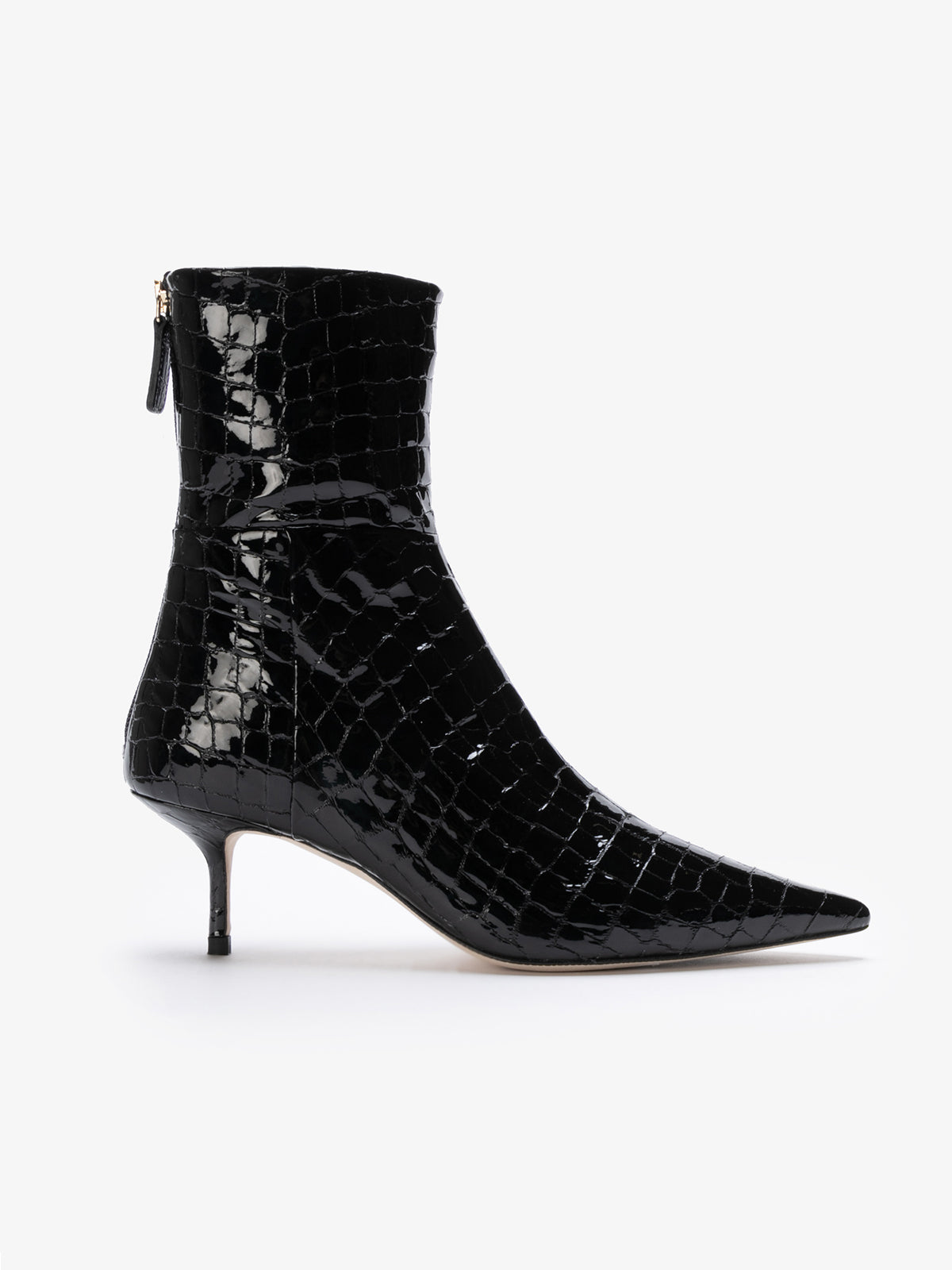 PDP2:BLACK CROCO PATENT LEATHER