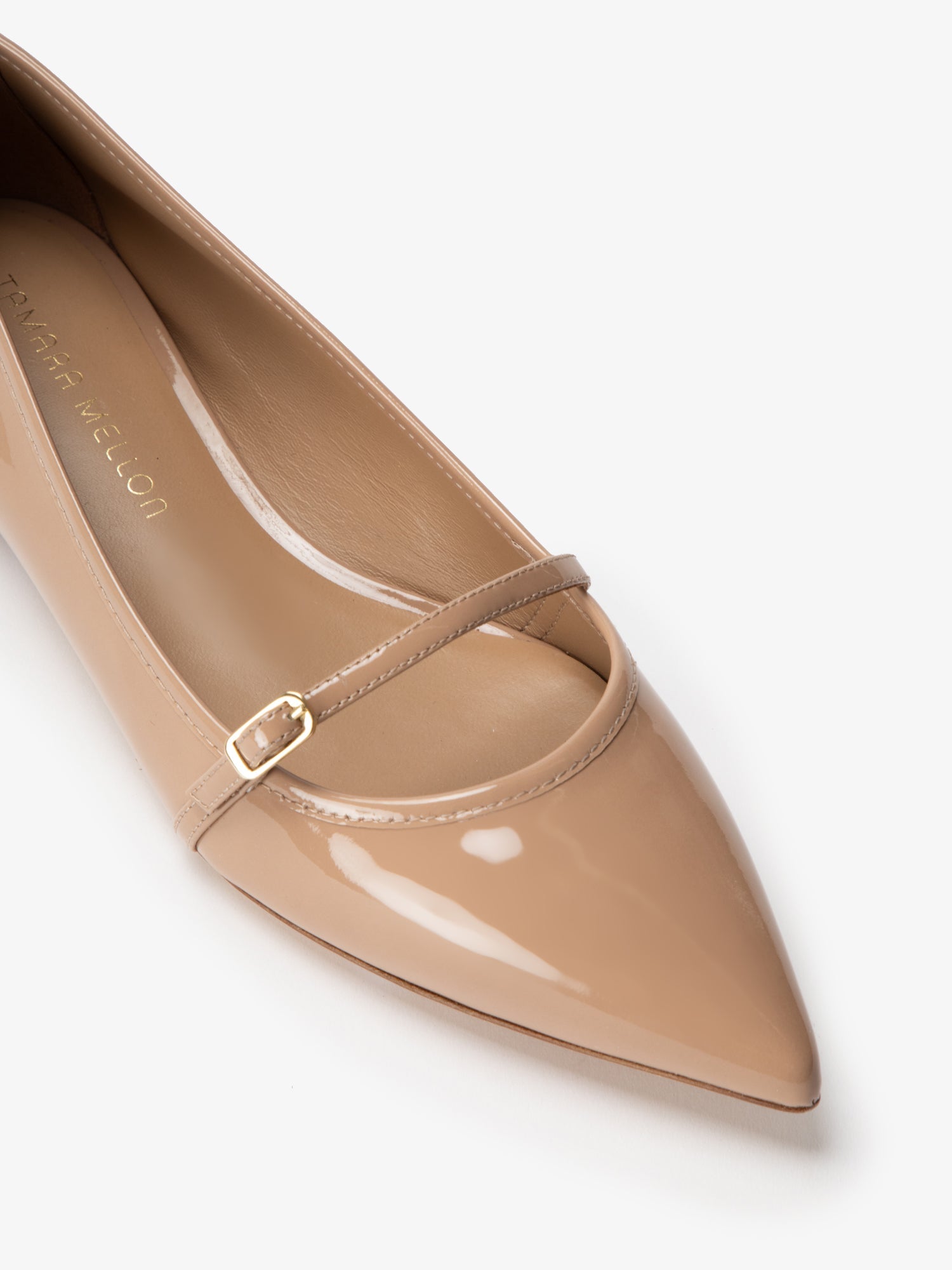 PDP2:LIGHT BROWN PATENT LEATHER