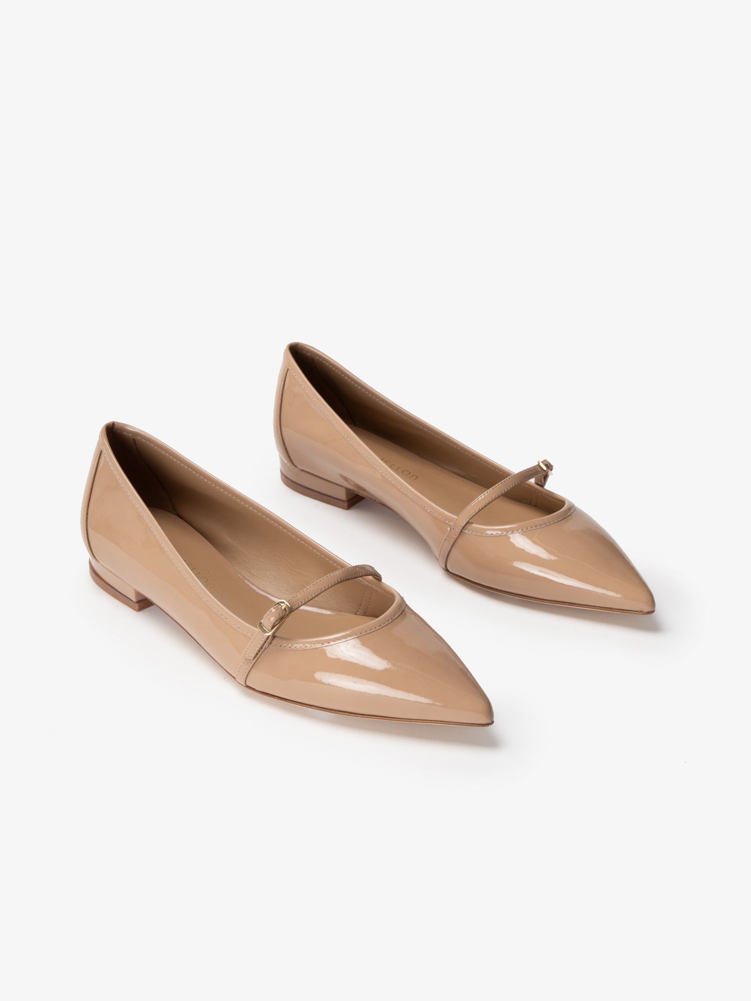 PDP2:LIGHT BROWN PATENT LEATHER